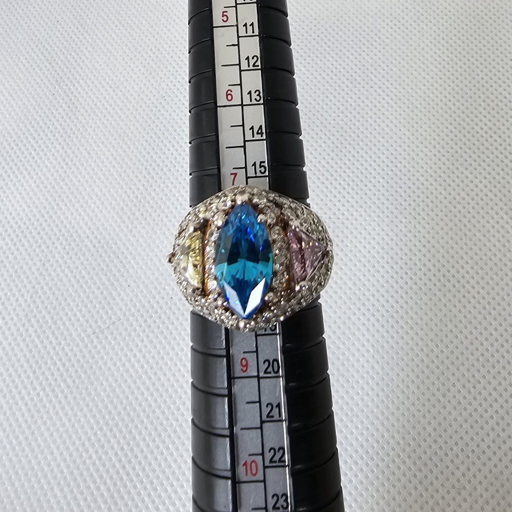Authentic Victoria Wieck Absolute Ring Sterling Silver Size 7 - Picture 7 of 8